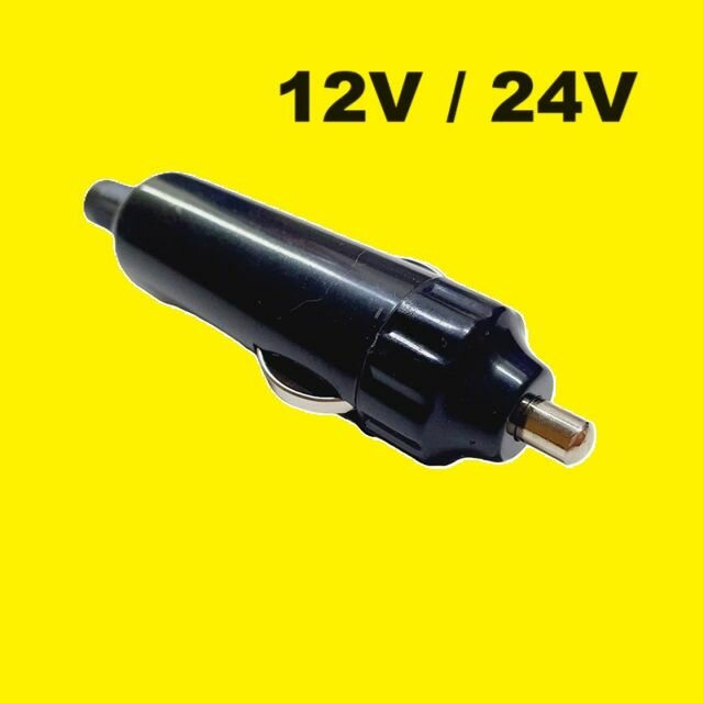 Разборный сменный штекер N44 без предохранителя в автомобильный прикуриватель 12 / 24 Вольт разъем в автоприкуриватель для припаивания провода кабеля в машину аккумулятор батарея запчасти