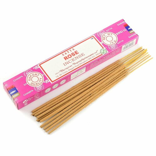 благовония корица сатья серия incense cinnamon satya 15 г Satya ROSE Incense (Благовония роза, Сатья), 15 г.