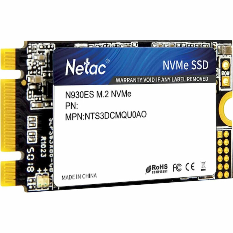 SSD накопитель Netac SSD N930ES(NT01N930ES-128G-E2X)128GB/PCIe 3x2/M.2 2242, 2007644
