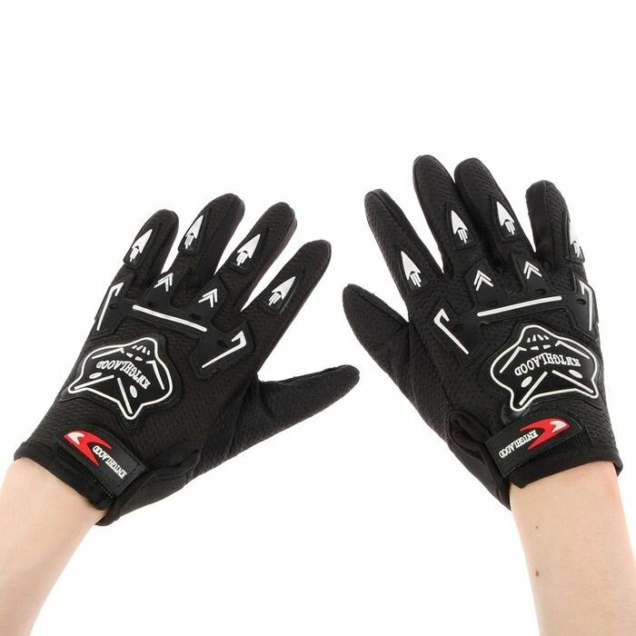 фото Перчатки мотоциклетные, детские, с защитными вставками