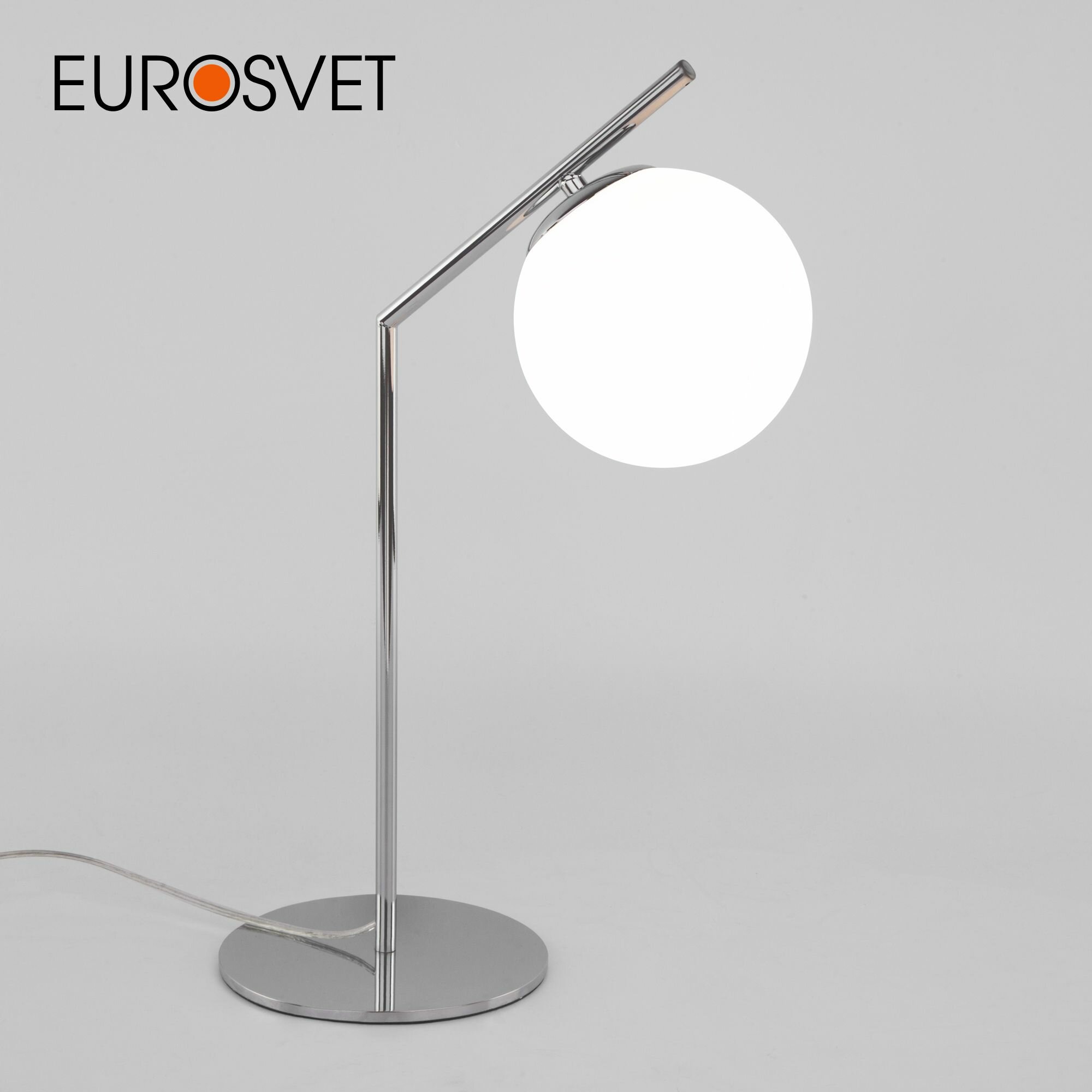 Лампа декоративная Eurosvet Frost 01082/1 хром, E27, 60 Вт, белый