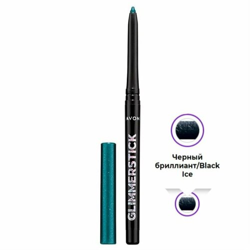 AVON Мерцающий карандаш для глаз оттенок Черный бриллиант Black Ice 650₽