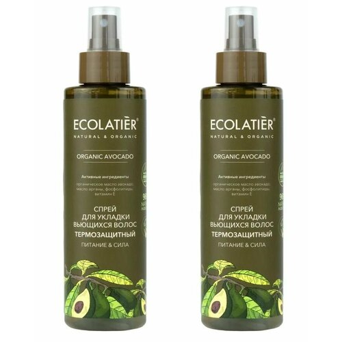 Ecolatier Green Спрей для укладки волос Термозащитный Organic Avocado 200 мл 2 уп 1258₽