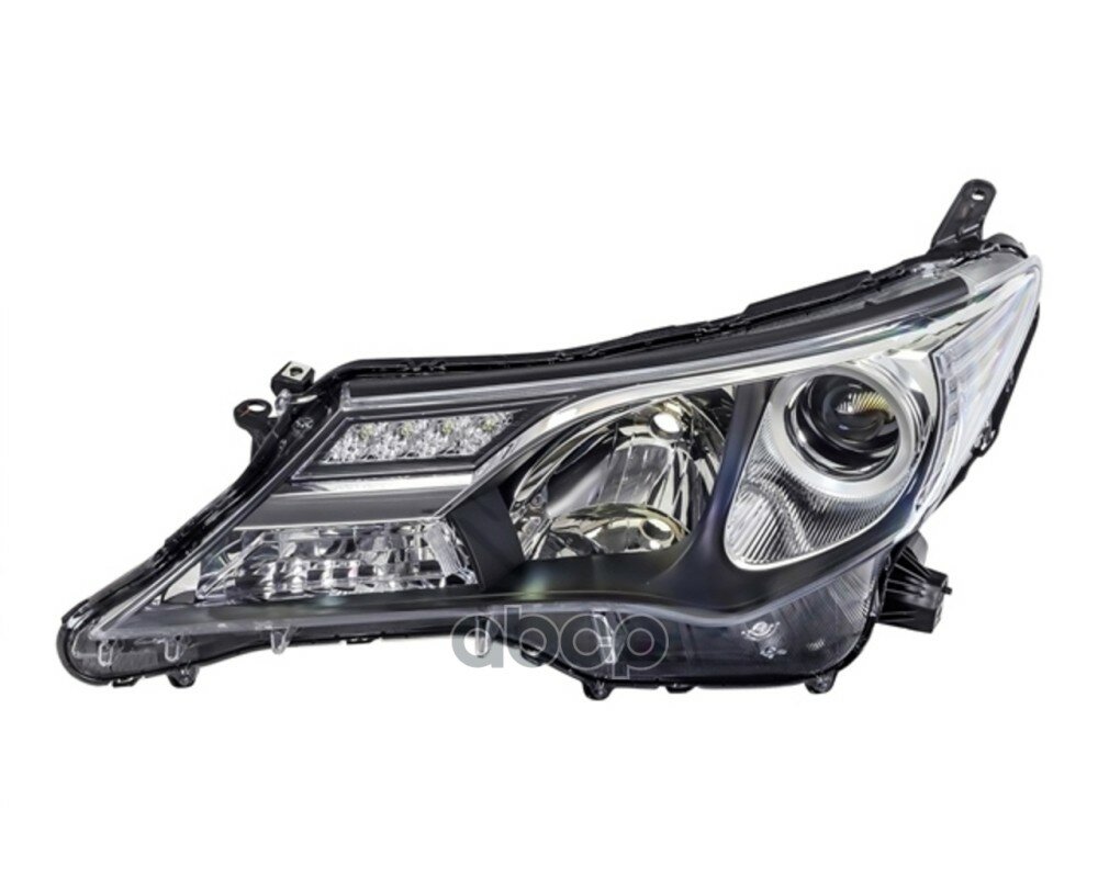 Фара Toyota RAV4 (XA40) 12-15 (Слева/ Галоген/ ДХО/ под электрокорректор) Depo арт. 212-11W1L-LDEM2