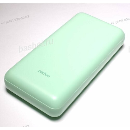 Внешний аккумулятор 20000mAh Perfeo COLOR VIBE Powerbank Micro usb In Micro usb Out USB 1 А 21A цвет мята 4768₽