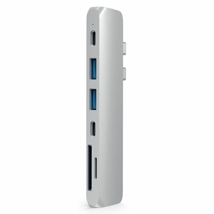 Концентратор Satechi Aluminum Pro Hub для Macbook Pro (USB-C)