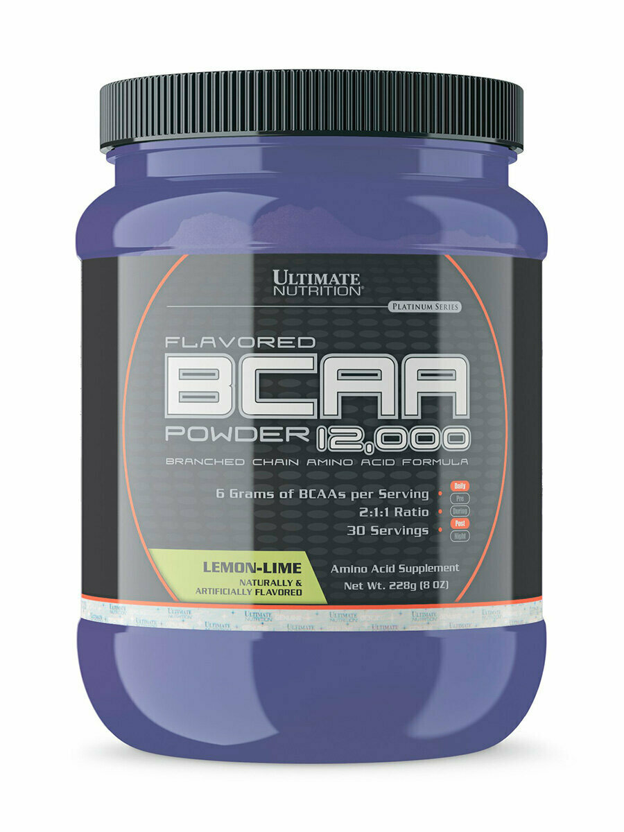 BCAA для спортсменов Ultimate Nutrition BCAA 12,000 Lemon Lime 228g
