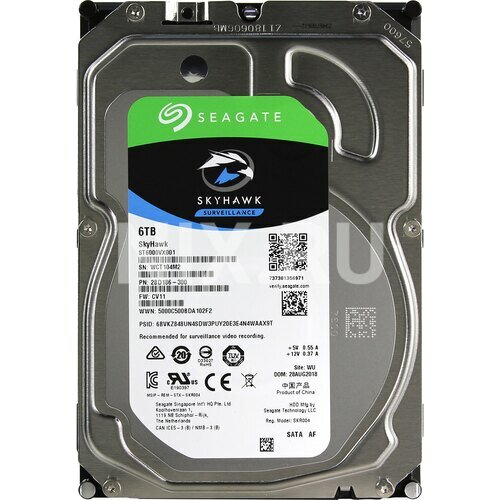 Жесткий диск Seagate SkyHawk Surveillance ST6000VX001