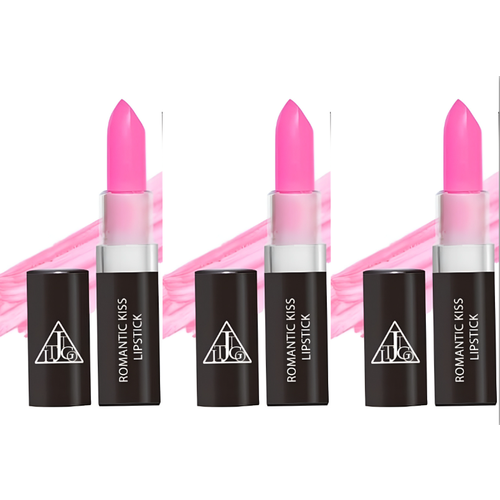 Кремовая помада для губ Jigott Romantic Kiss Lipstick 07 Spring Pink 35 гр 3 шт 1527₽