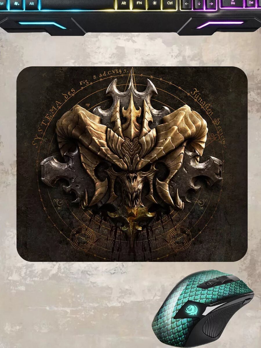 фото Коврик компьютерный "Диабло"