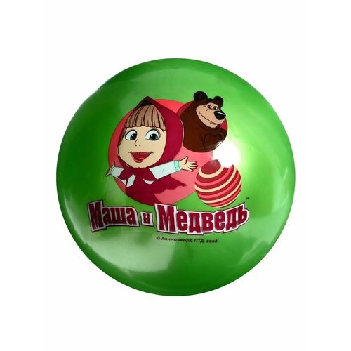 Мяч Маша и Медведь с наклейкой ПВХ 23 см 593₽