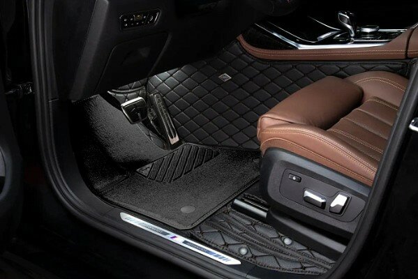 Ковры Toyota Land Cruiser Prado 150 (5 мест) с 09г. Кожа+текстиль Черный