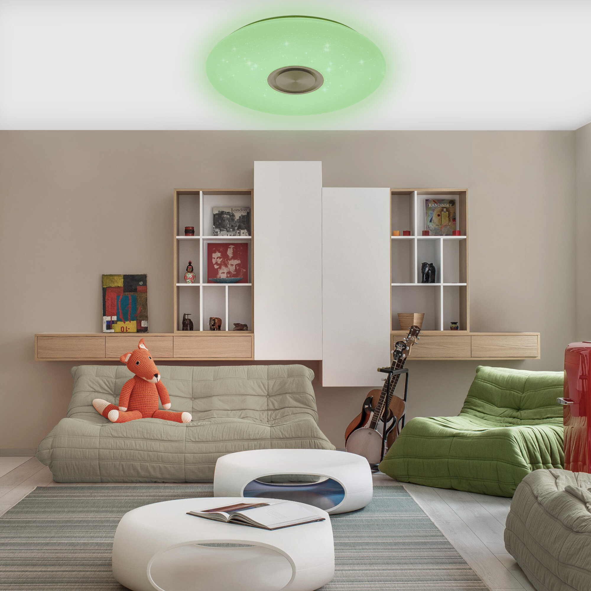 Люстра LED RITTER с функциями RGB, BLUETOOTH 52340 6 белая - фото №8
