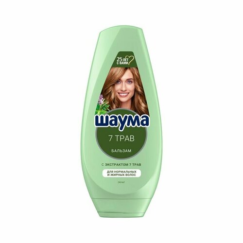 Шаума Бальзам 7 трав для нормальных и жирных волос 300 мл 724₽