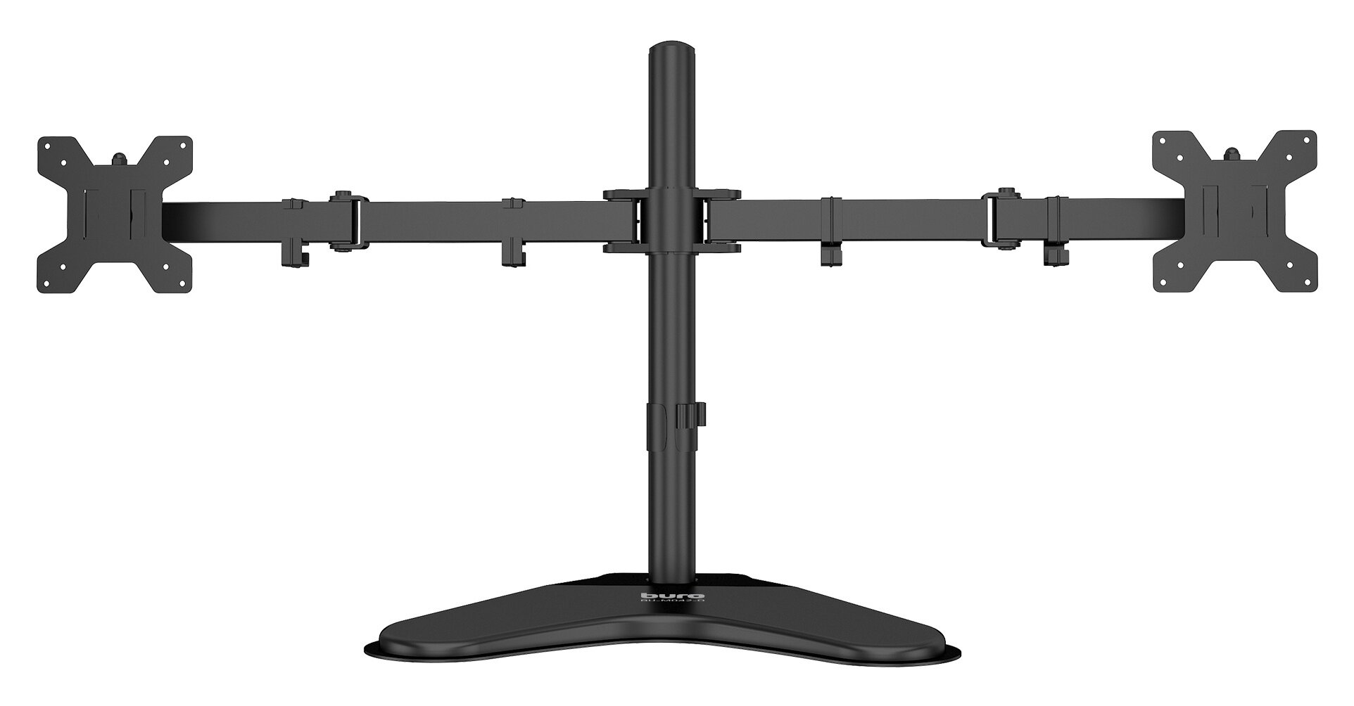 Кронштейн для мониторов ЖК Buro BU-M042-D черный 17-27 макс.8кг настольный поворот и наклон верт. перемещ.