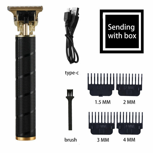 Ретро-машинка для стрижки T9 спиральный черный прямая подзарядка 62300₽