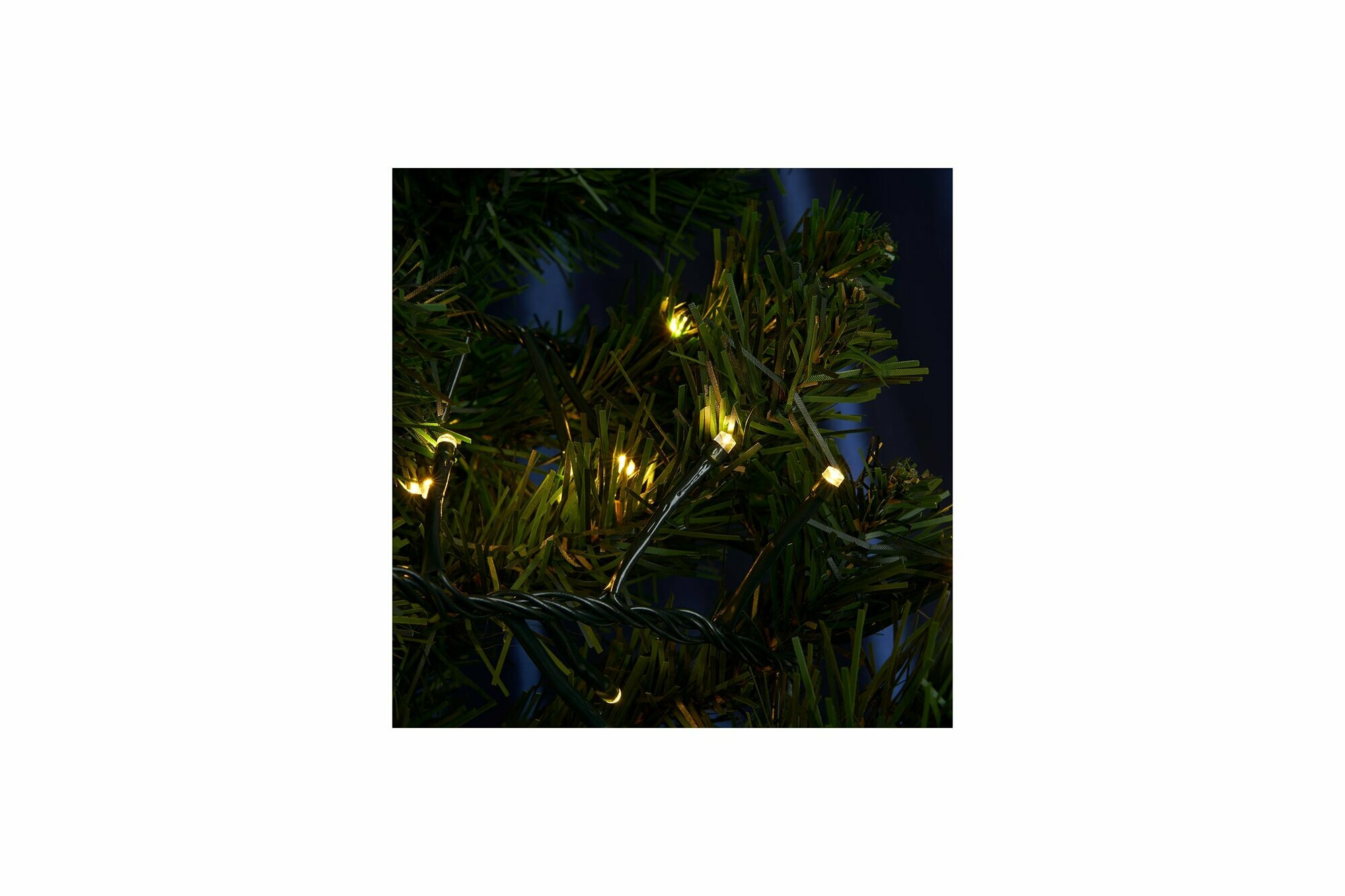 фото Светодиодная гирлянда Feron CL10 линейная 20м + 3м 230V 2700К, c питанием от сети, зеленый шнур