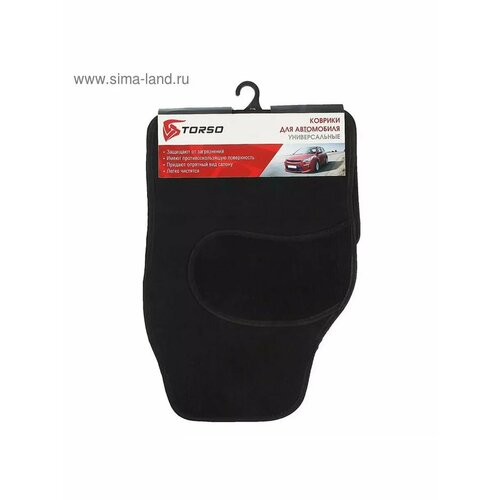 Коврики автомобильные TORSO черный 4 шт 1280₽
