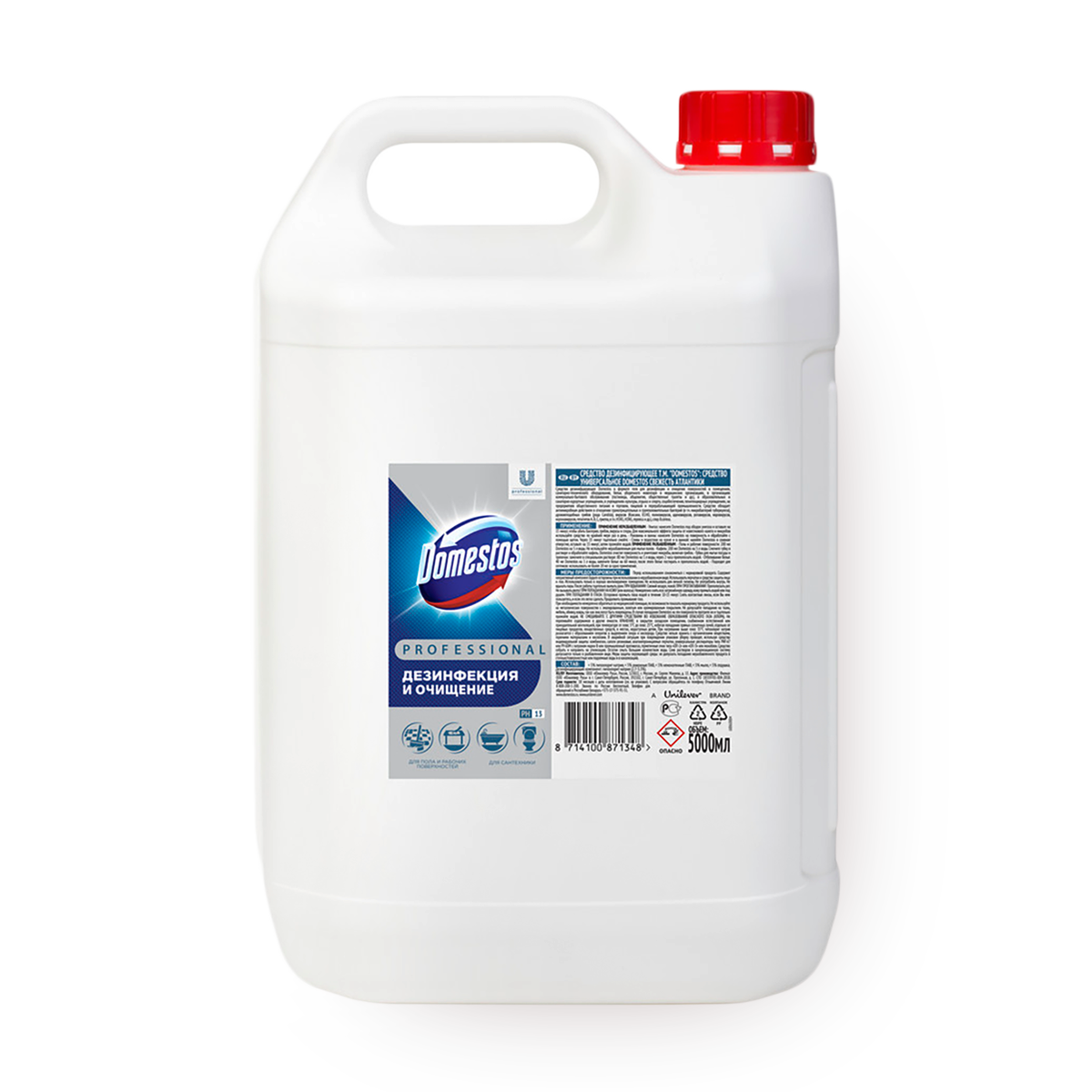 Чистящее средство Domestos "Свежесть Атлантики", универсальное, канистра, 5 л