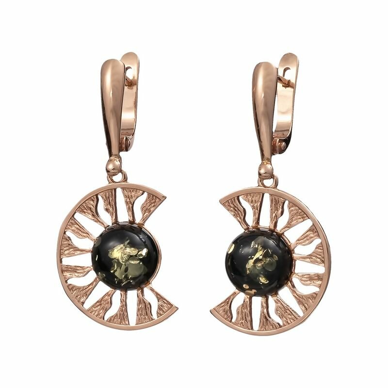 Серьги Amberprofi, серебро, 925 проба