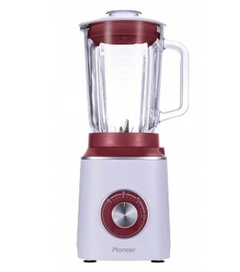 фото Стационарный блендер Pioneer со стеклянным кувшином 1.5 л, ножами из 6 лепестков, 2 скорости, импульсный режим, 600 Вт