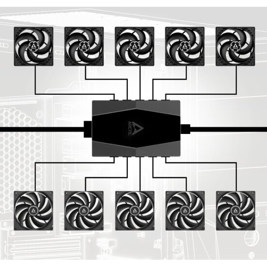 Контроллер вентиляторов Arctic Case Fan Hub 10 Port PWM (ACFAN00175A) — фото 1
