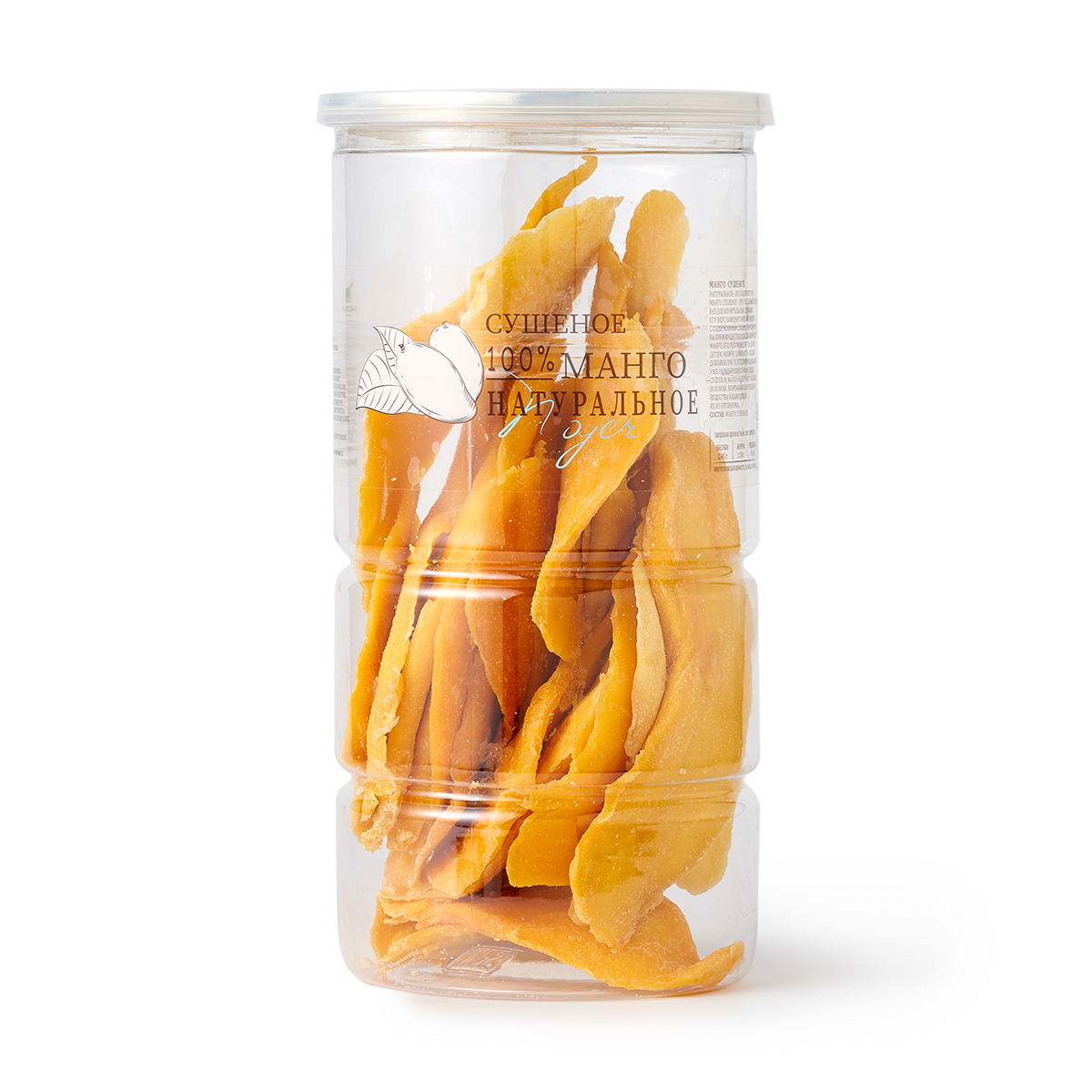 Сухофрукты Noyer, манго, резаные, в пластиковой банке, 500 г