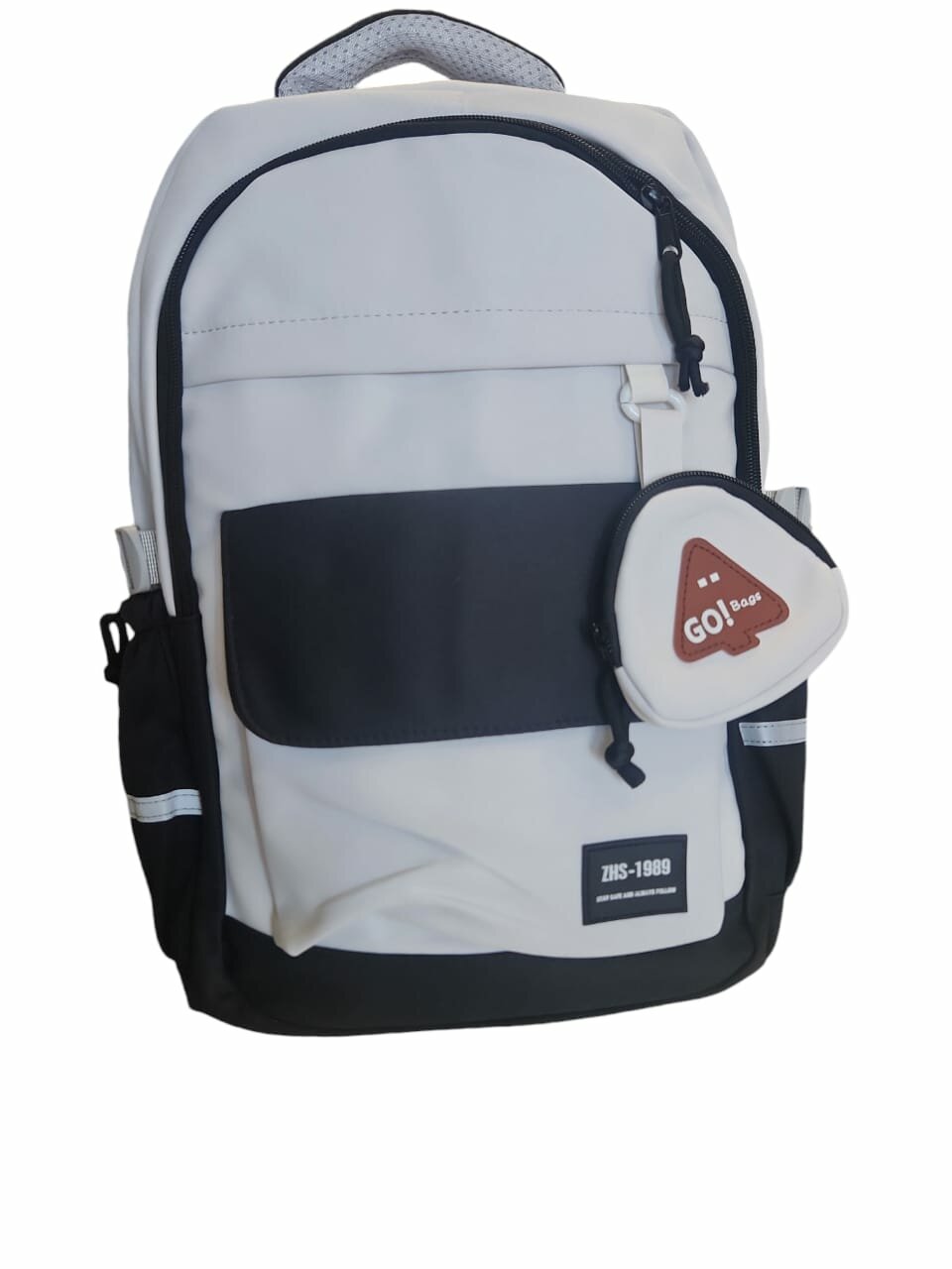 фото Рюкзак мужской, с 4 отделениями, цвет Серый с светло-серым