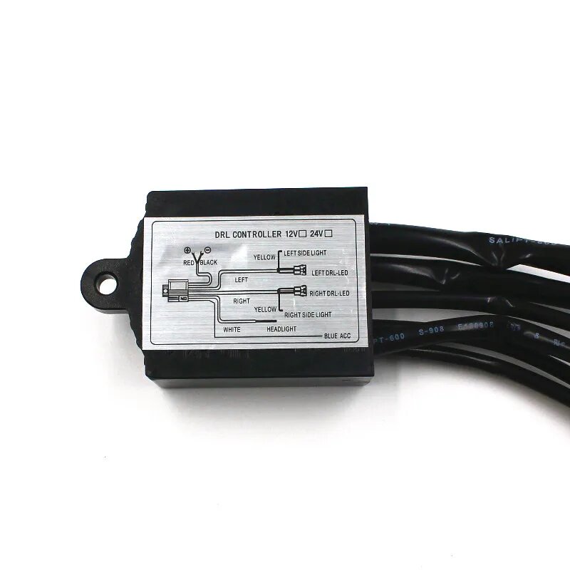 Контроллер автомобиля Rockeybright DRL, Автомобильные дневные ходовые огни, жгут реле, переключатель включения и выключения, 12-18 в, Автомобильный контроллер DRL — фото 1
