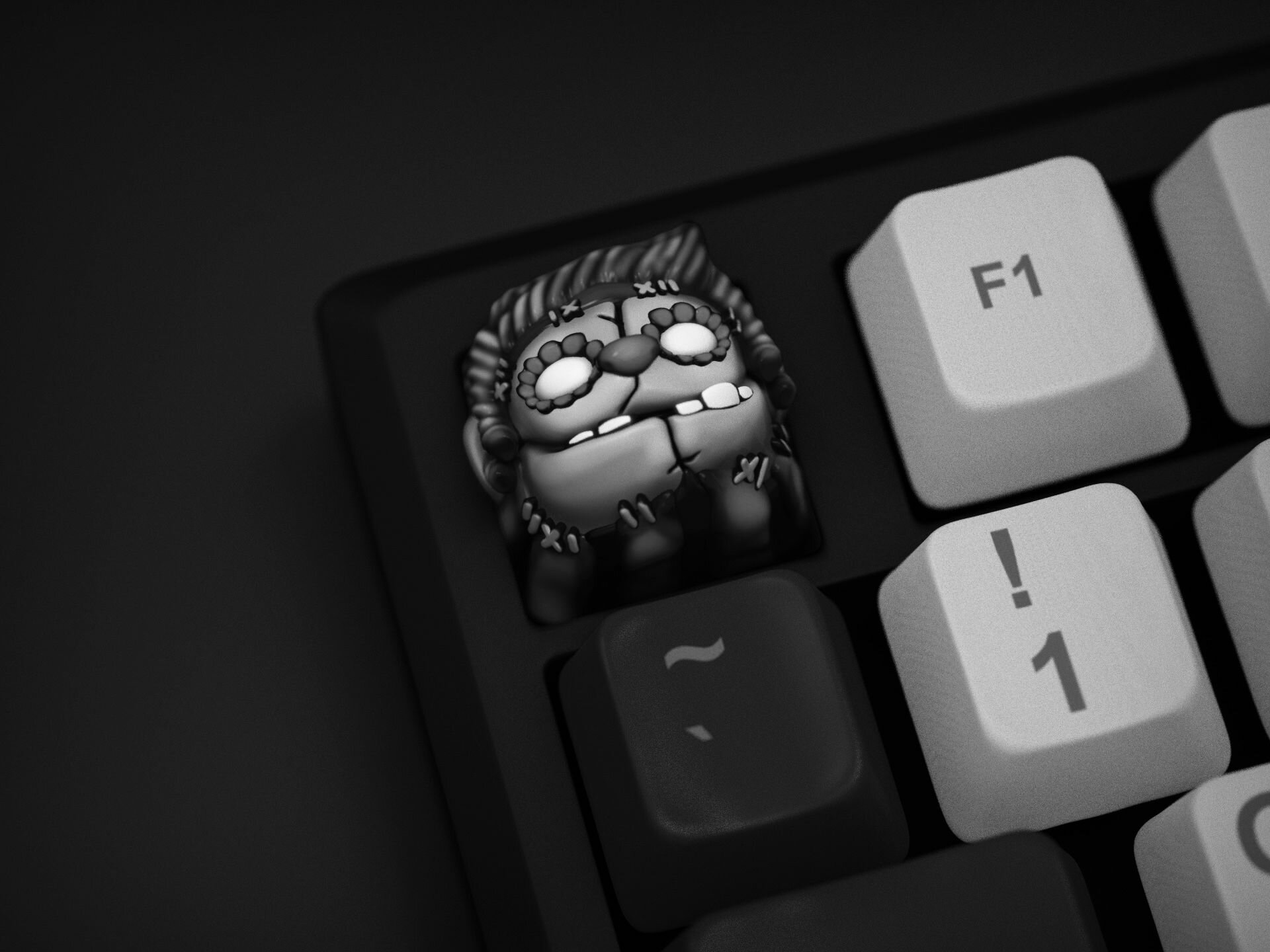 Кейкап дота Pudge, Doll of the Dead, личность, серый, неокрашенный
