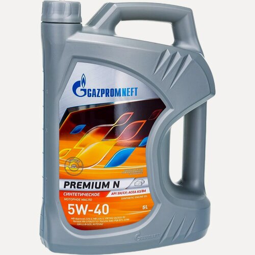 Изображение товара Масло, GAZPROMNEFT, GAZPROMNEFT Premium N 5W-40 5 л 253140424, базовых масел