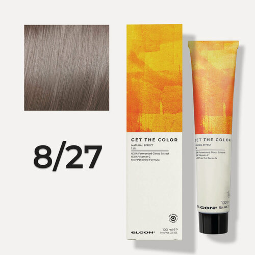 Изображение товара Стойкая краска для волос профессиональная Elgon Get the Color 8/27 Светло-русый Бежево-жемчужный, 100 мл