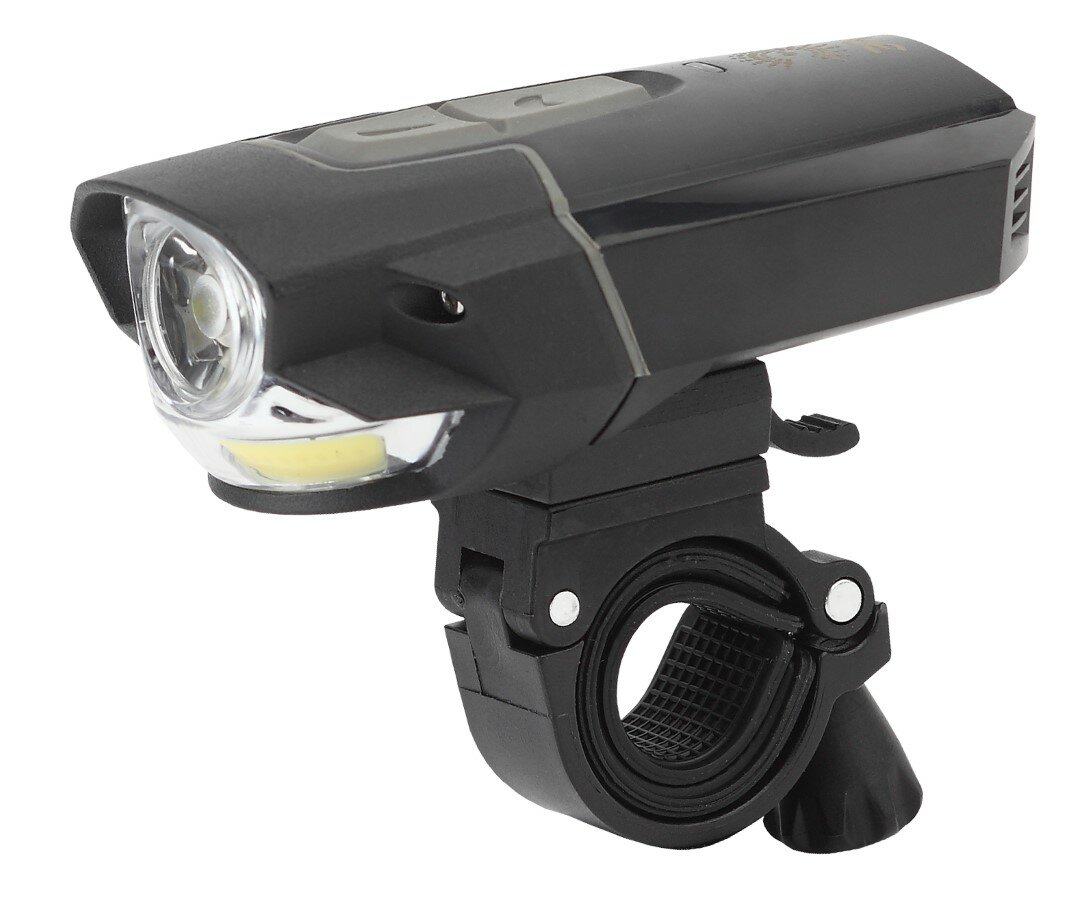 Фонарь светодиодный велосипедный ЭРА VA-901 5W+COB (дальн. 180 м) 6 реж, Li-Ion 1.8 Ah, USB, алюм. IP42 6484