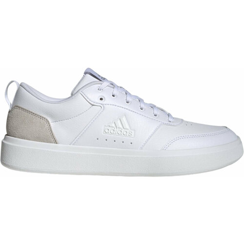 фото Кеды adidas park street, полнота f (eu)/ на среднюю стопу, размер 8 uk, белый/серый
