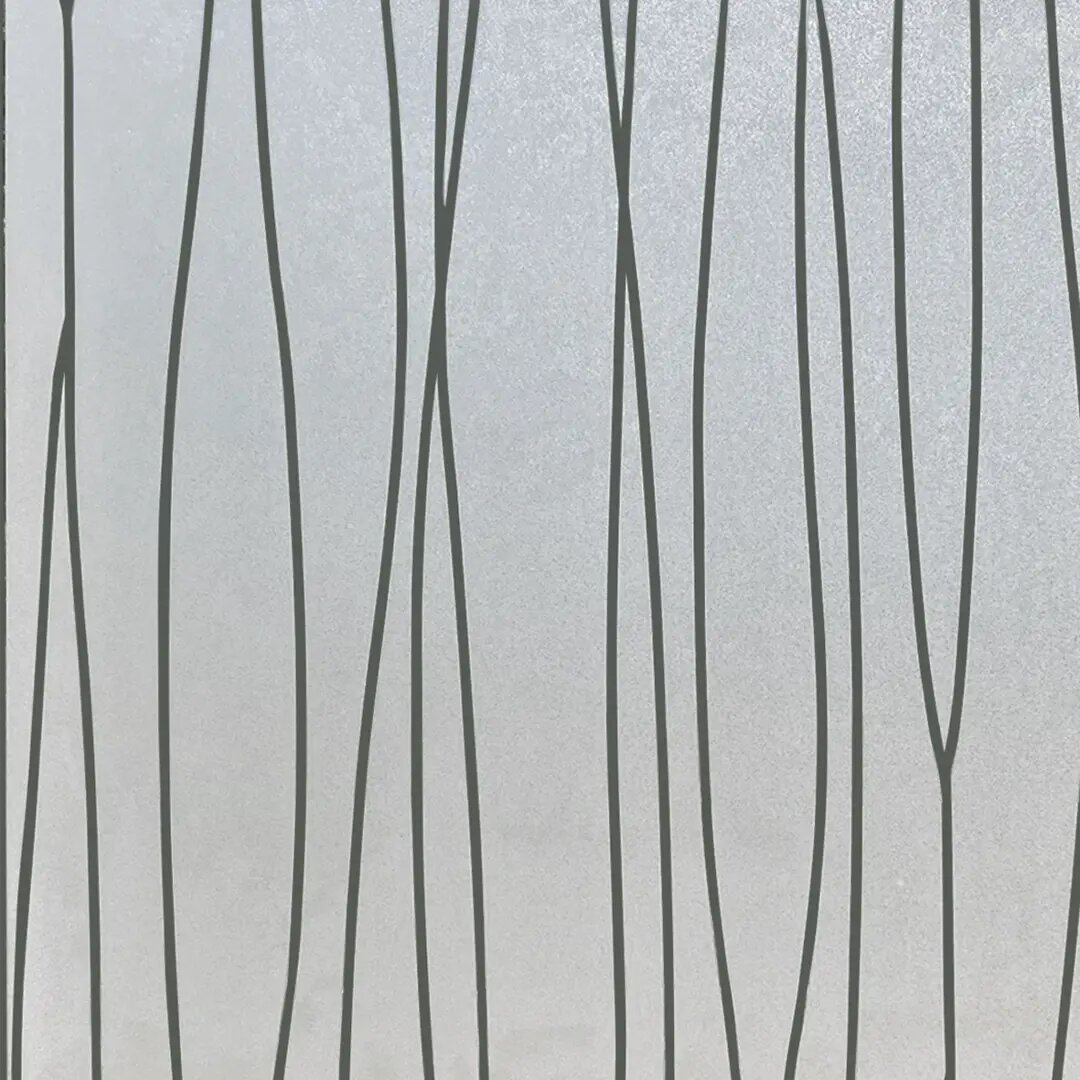 Пленка самоклеящаяся Витраж Полосы 45x2 м цвет белый 180 мкр