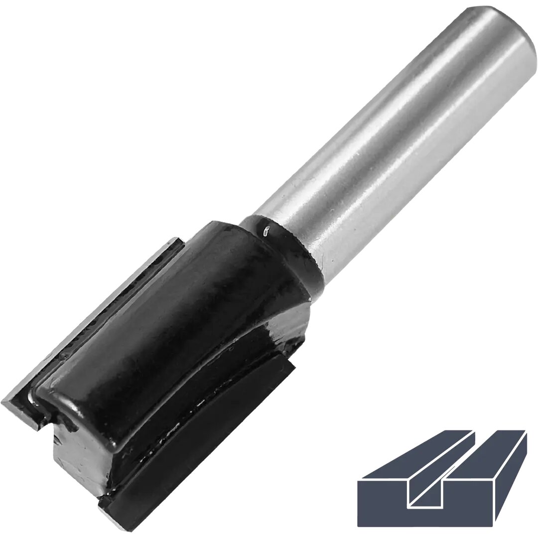 Фреза пазовая прямая по дереву 1411505 14x19 мм