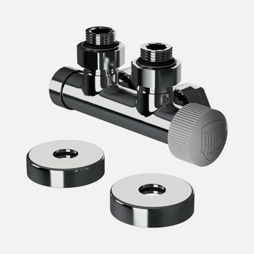 Изображение товара Узел нижнего подключения термостатический угловой Royal Thermo Design Pro 15мм М30х1,5 (Хром)
