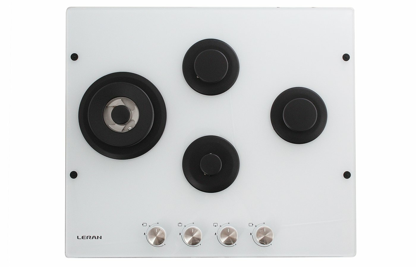 Варочная панель Leran GH 64552 WG, газ-контроль, стекло, белая