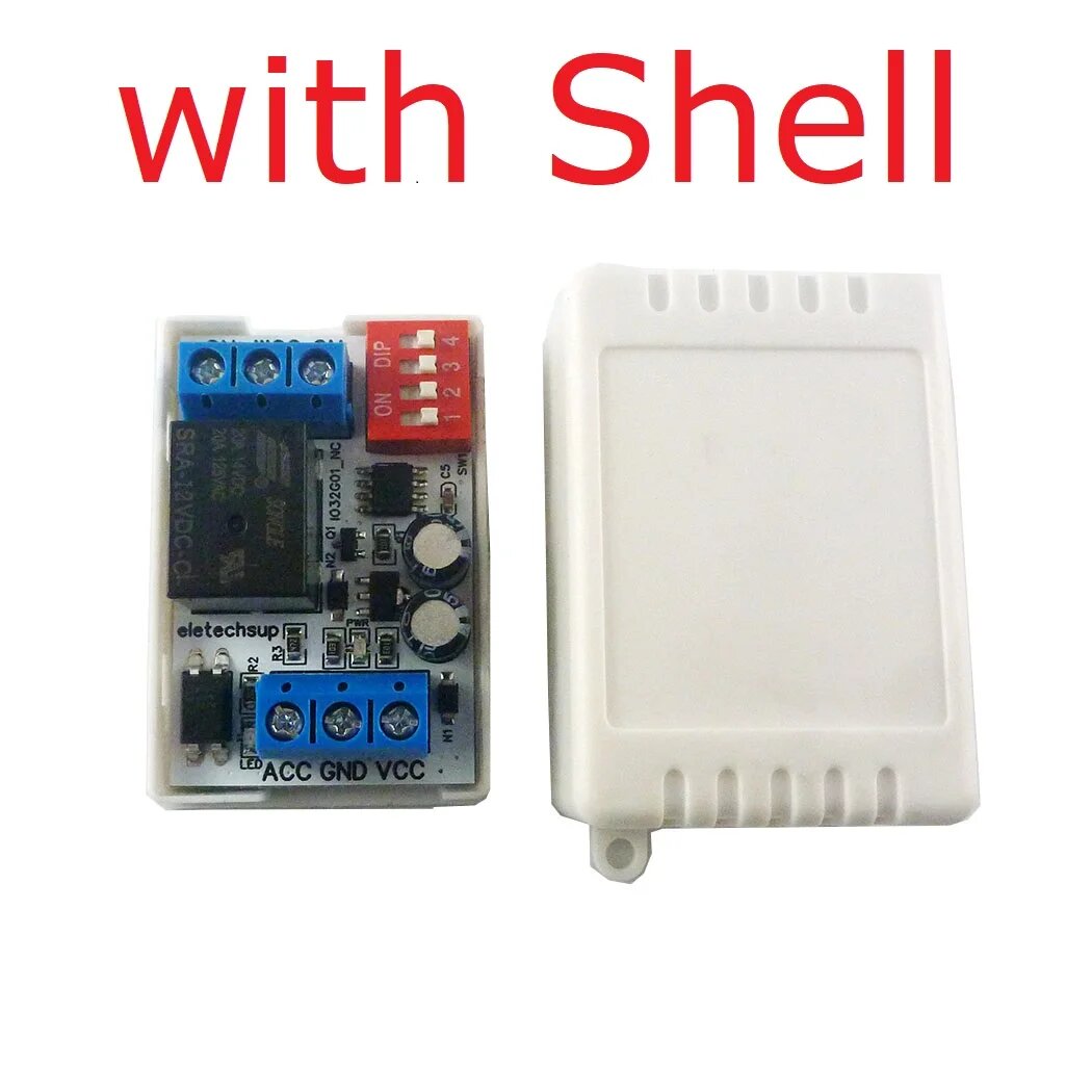 Автомобильный выключатель задержки питания eletechsup IO32G01 20А 12В, 1PCS With Shell