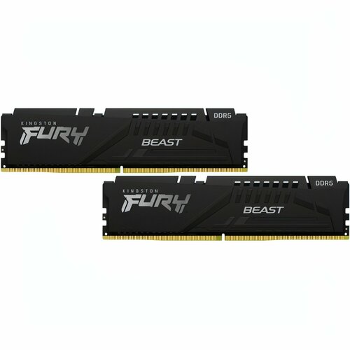 Оперативная память Kingston 32GB FURY Beast DDR5-5200 KIT2 KF552C40BBK2-32 13222₽