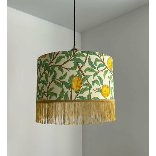 Абажур с бахромой Лимоны 3526 см желтый 14100₽