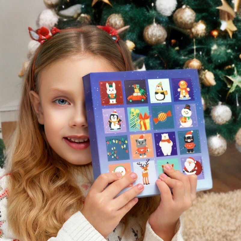 Адвент-календарь для детей из швейцарского шоколада сладкий подарок