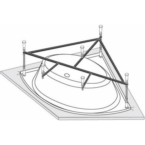 Каркас для ванны Vagnerplast Veronela corner Catalina VPK140140 140x140