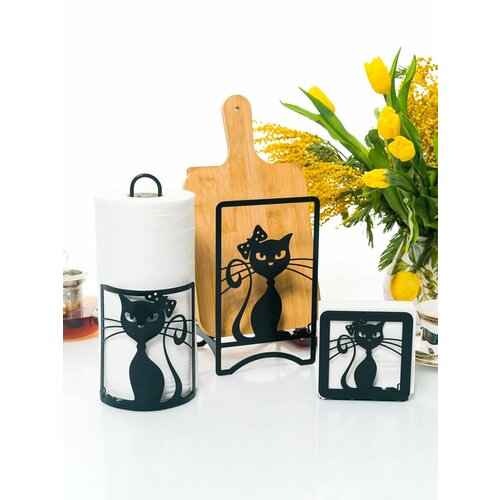 Комплект кухонных аксессуаров 300-207B металл 3 предмета черный 3140₽