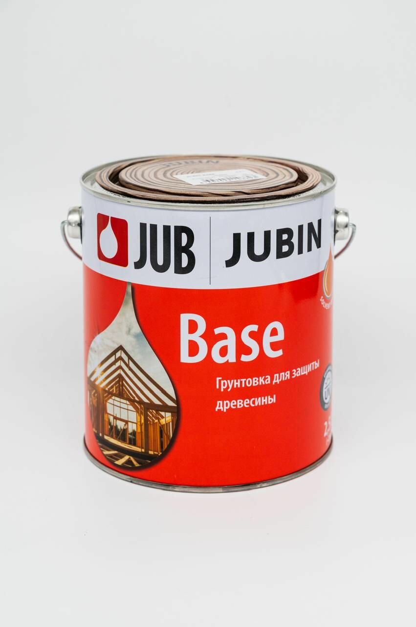 Грунт-антисептик JUBIN BASE 2.5л для защиты древесины