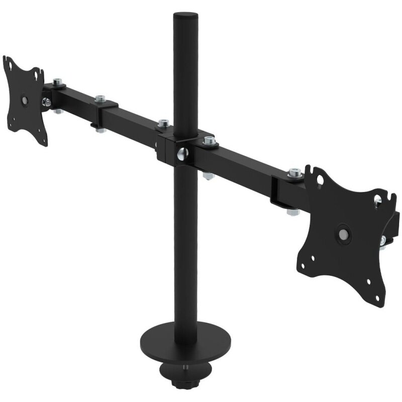 Кронштейн РЭМО Для 2 мониторов, К-522, настольный, наклонно-поворотный черный (К-522)