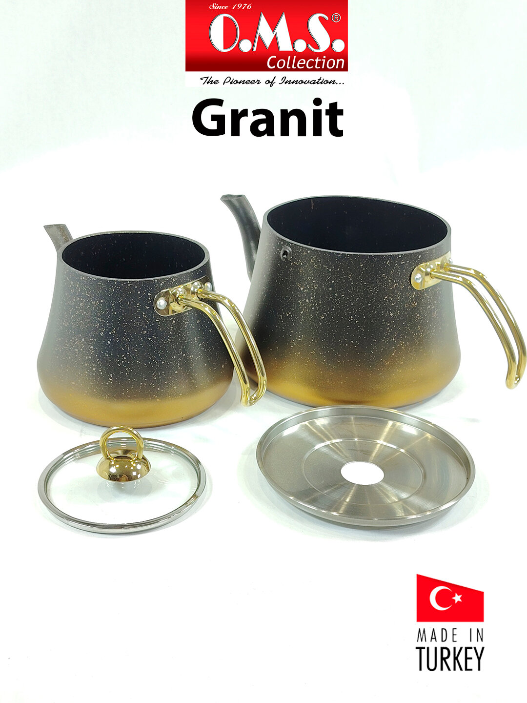 Чайник O.M.S. 8200-L, XL, Золотой — фото 1