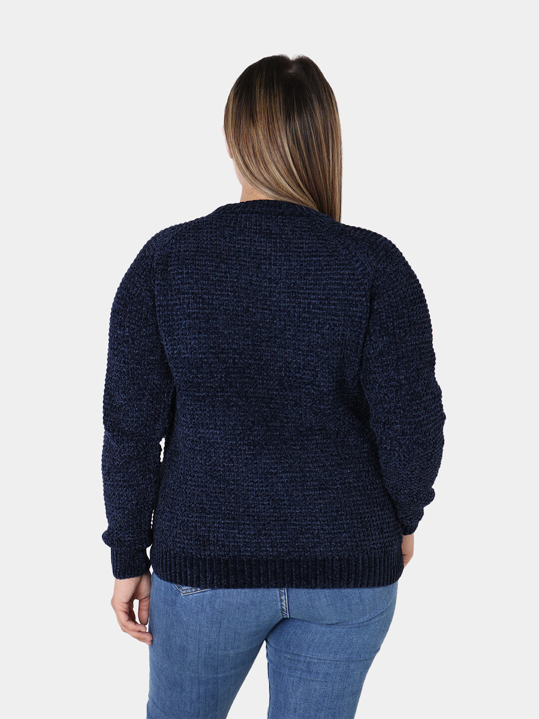 Джемпер , размер One Size, темно-синий — фото 1