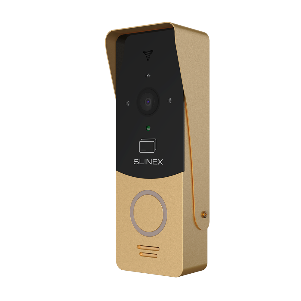 Вызывная панель Slinex ML-20CRHD со встроенным считывателем бесконтактных ключей EM-Marine 125 кГц (золото с черным)