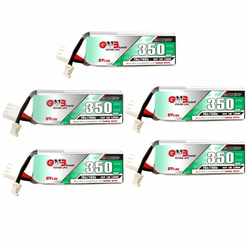 1-10 шт. Gaoneng GNB 350 мАч 2S 7,6 В 70C/140C HV Lipo аккумулятор PH2.0/3PIN разъем